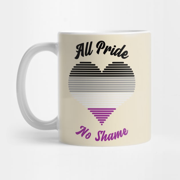 All Pride No Shame - Asexual Flag by My Tribe Apparel